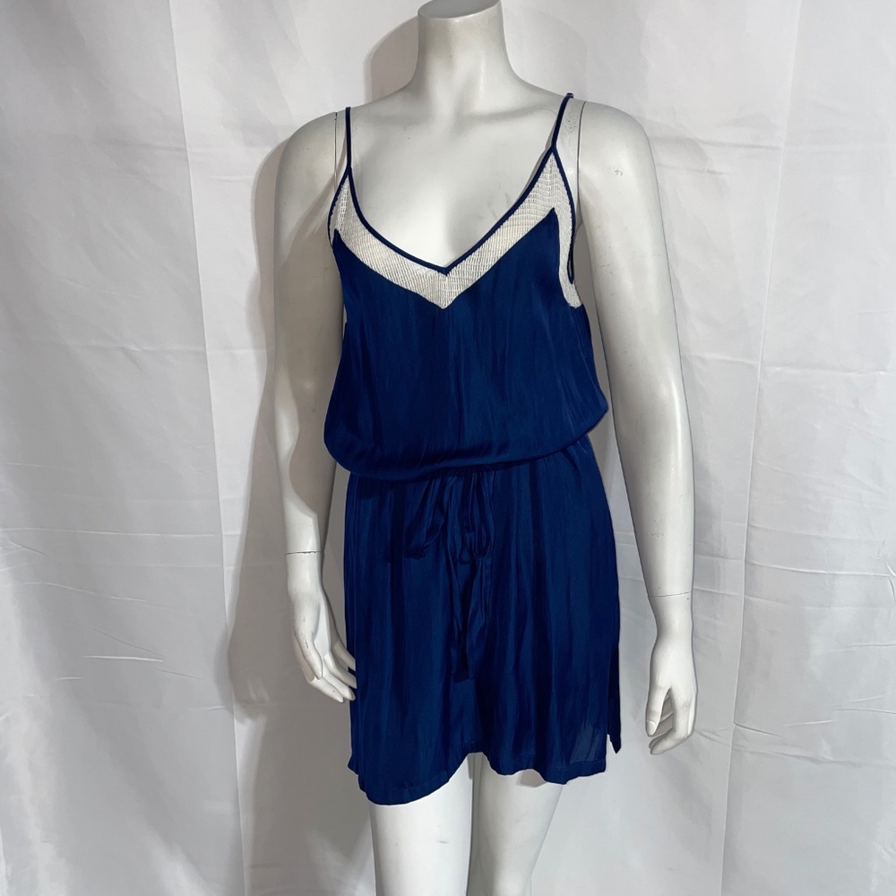 Townsend Crochet Trim V Neck Sleeveless Casual Dress Size S